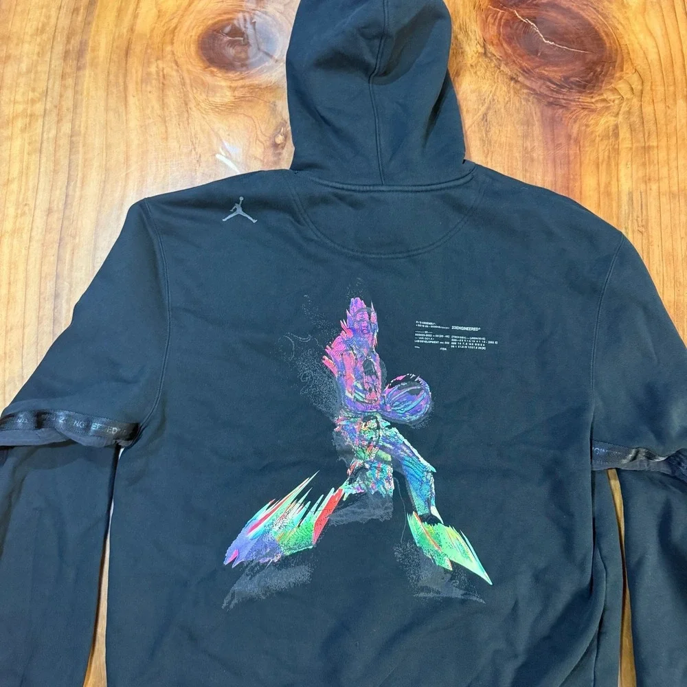 Jordan Men's Sweatshirt L DJ0202 Hoodie Zip Cotton Flight 23 Engineered E4-8